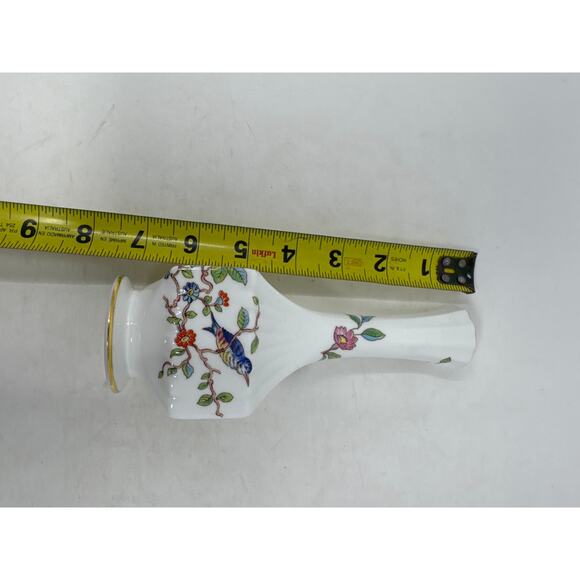 Aynsley pembroke 7 Inch Vase England Fine Bone China Centerpiece Decor - Picture 7 of 8